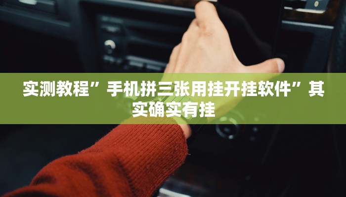 实测教程”老家游麻将开挂神器”其实确实有挂