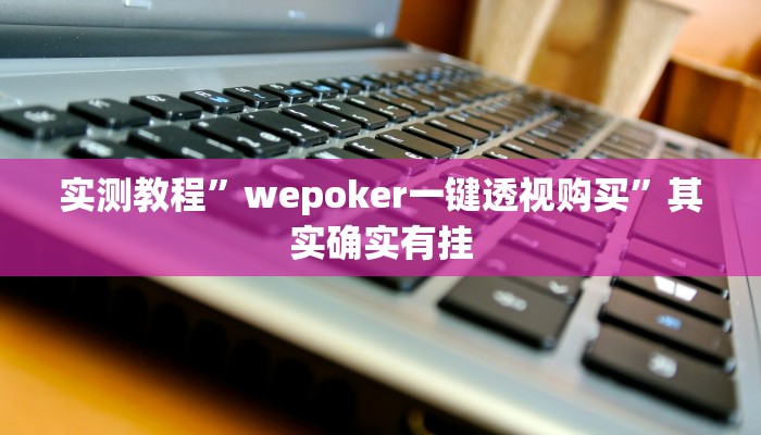 实测教程”wepoker一键透视购买”其实确实有挂