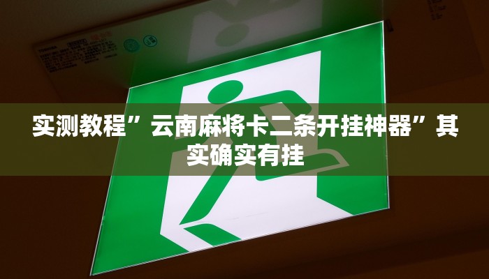 实测辅助”山西扣点点麻将开挂神器”(详细开挂教程)