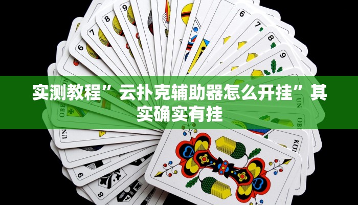 实测教程”云扑克辅助器怎么开挂”其实确实有挂