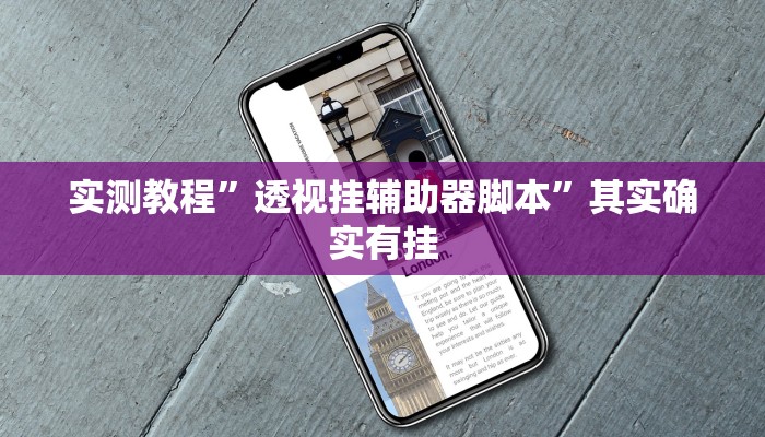 实测教程”透视挂辅助器脚本”其实确实有挂