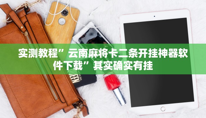 实测教程”云南麻将卡二条开挂神器软件下载”其实确实有挂