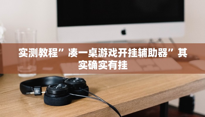 实测教程”凑一桌游戏开挂辅助器”其实确实有挂