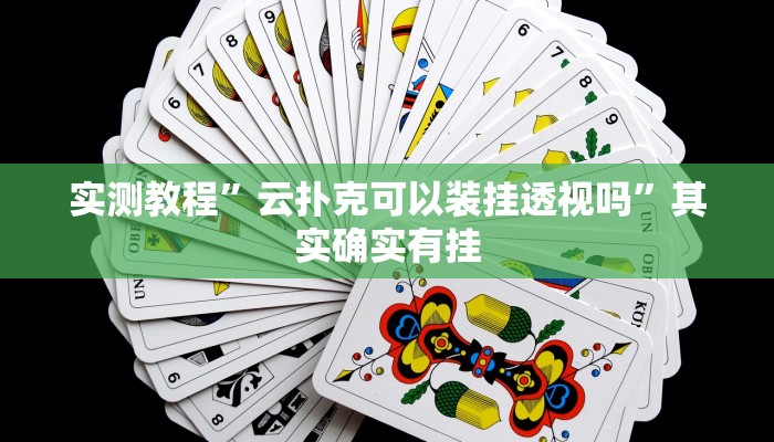 实测教程”云扑克可以装挂透视吗”其实确实有挂