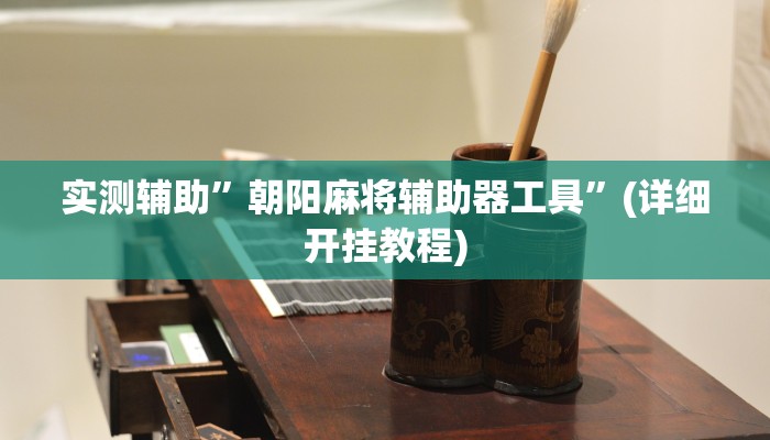 实测辅助”朝阳麻将辅助器工具”(详细开挂教程)
