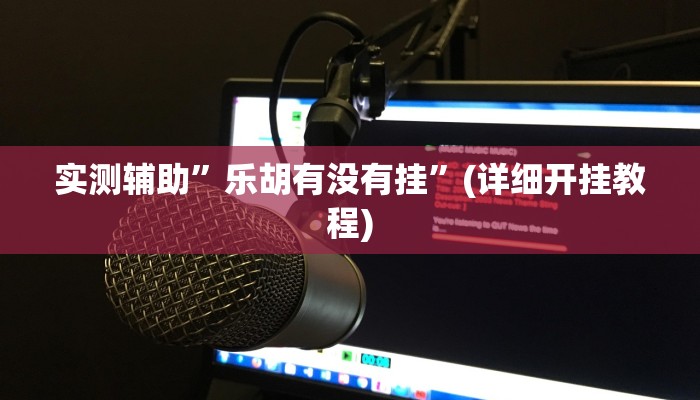 实测辅助”乐胡有没有挂”(详细开挂教程)