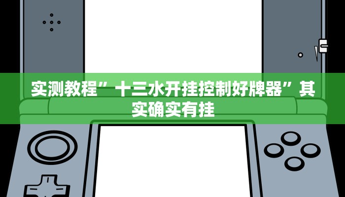 实测教程”十三水开挂控制好牌器”其实确实有挂