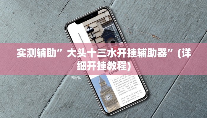 实测辅助”大头十三水开挂辅助器”(详细开挂教程)