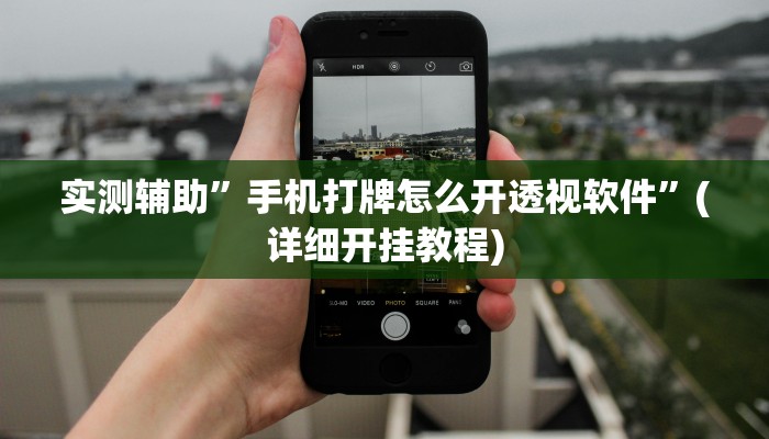 实测辅助”手机打牌怎么开透视软件”(详细开挂教程)