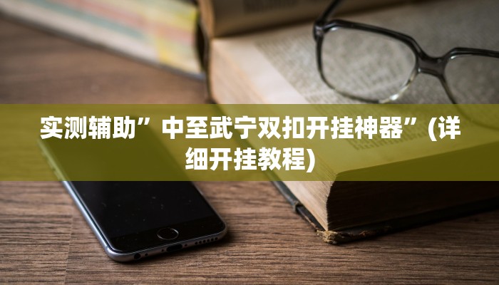 实测辅助”中至武宁双扣开挂神器”(详细开挂教程)