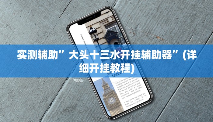 实测辅助”大头十三水开挂辅助器”(详细开挂教程)