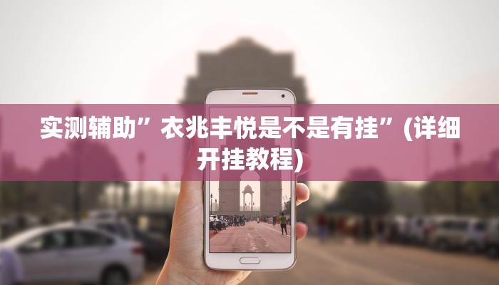 实测辅助”衣兆丰悦是不是有挂”(详细开挂教程)