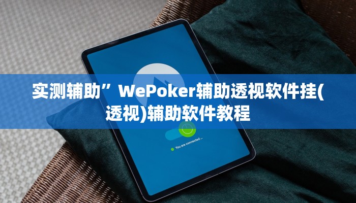 实测辅助”WePoker辅助透视软件挂(透视)辅助软件教程
