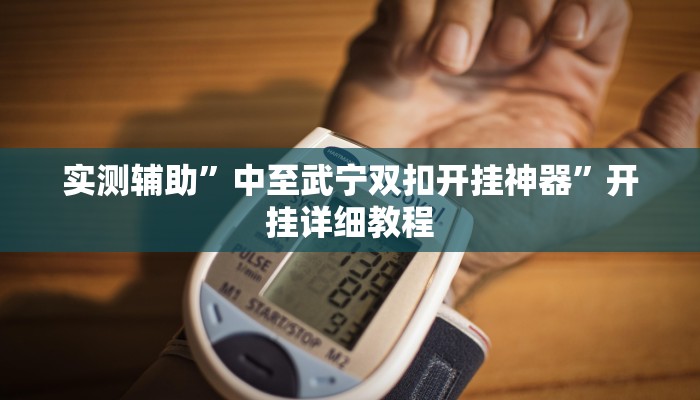 实测辅助”中至武宁双扣开挂神器”开挂详细教程