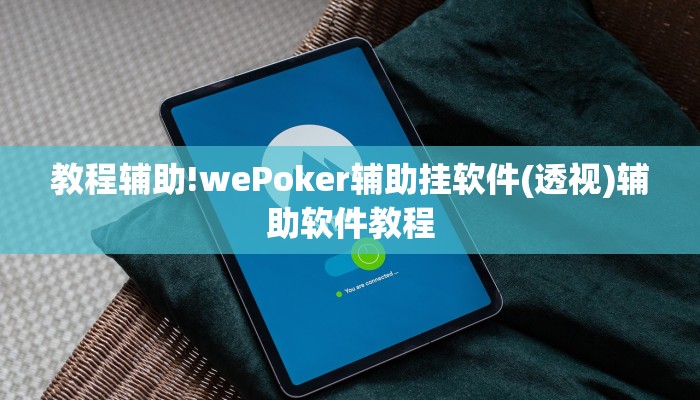 教程辅助!wePoker辅助挂软件(透视)辅助软件教程